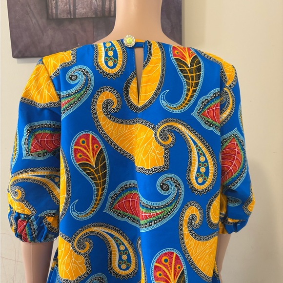 BEAUTIFULL AFRICAN PRINT DRESS FOR WOMEN. ANKARA WAX DRESS. COTTON - Picture 7 of 10